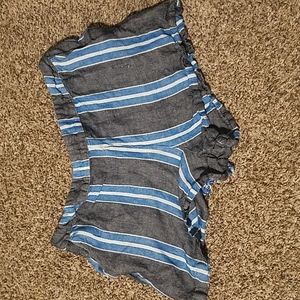 Striped Blue Gray Medium